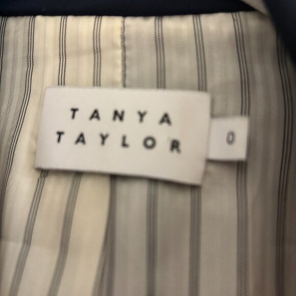 Tanya Taylor NWOT Navy Blazer with colorblocking white with blue stripes - Picture 6 of 6